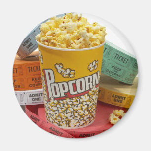 Popcorn & Film Tickets Magnet
