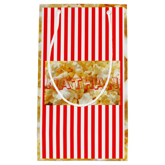 Popcorn Filmtheater Geschenktasche Kleine Geschenktüte (Vorderseite)