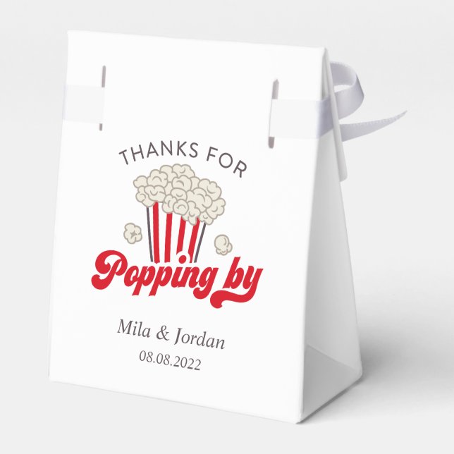 Popcorn Gastgeschenk Geschenkboxen Geschenkschachtel (Rückseite)