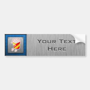 Popcorn; Gebürsteter Metallblick Autoaufkleber