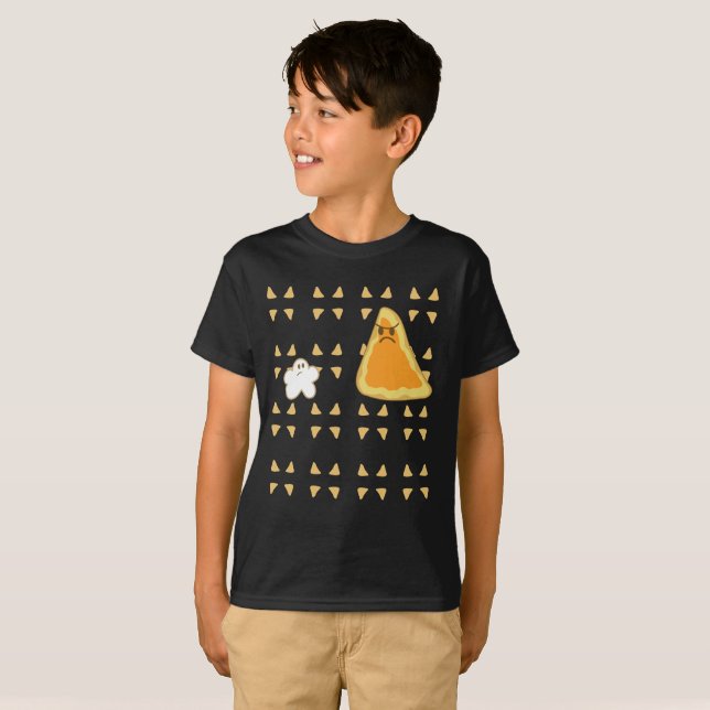 Popcorn gegen Nacho T-Shirt (Vorne ganz)