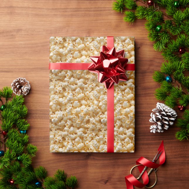 Popcorn Geschenkpapier (Feiertagsgeschenk)