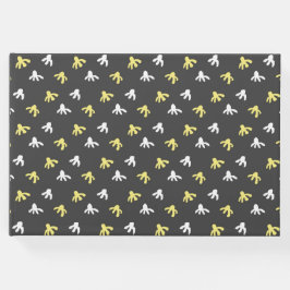 Popcorn Guest Book (Dark Gray & Butter Yellow) Gästebuch