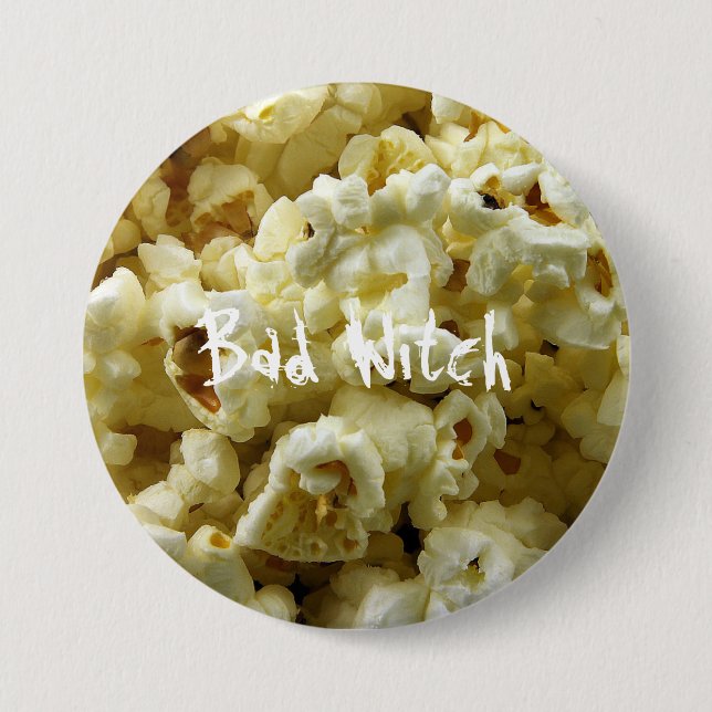 Popcorn Halloween Button (Vorderseite)