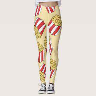 Popcorn handgezeichnet, farbenfrohe, nahtlose Must Leggings