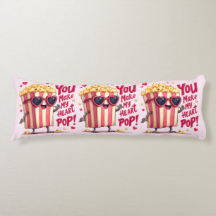 Popcorn-Herz-Pop-Valentins-Design Seitenschläferkissen
