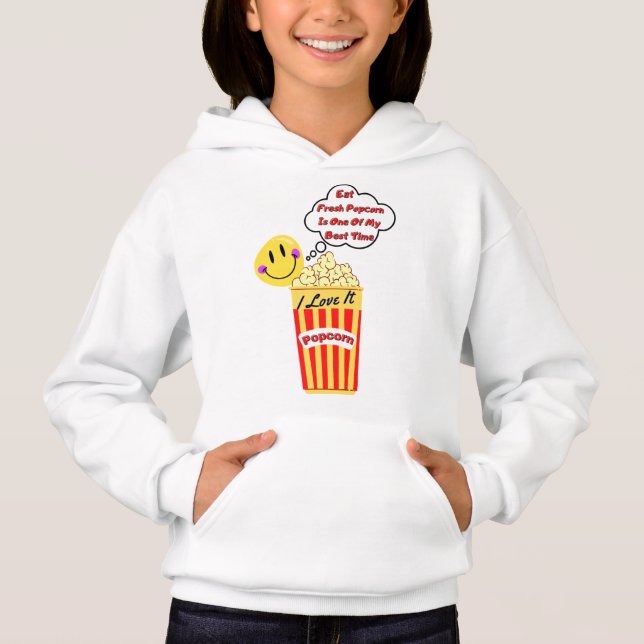Popcorn I Love It Sweat Hoodie (Vorderseite)