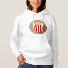 Popcorn in einer rot-weiß gestreiften Tube Hoodie