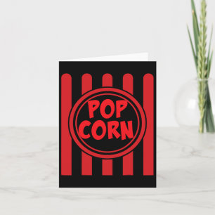 Popcorn Karneval Kostüm Shirt Funny Red Str. Karte
