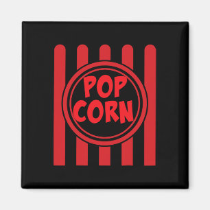 Popcorn Karneval Kostüm Shirt Funny Red Str. Magnet