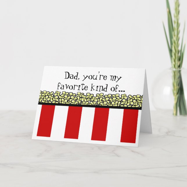 Popcorn Karte (Vorderseite)