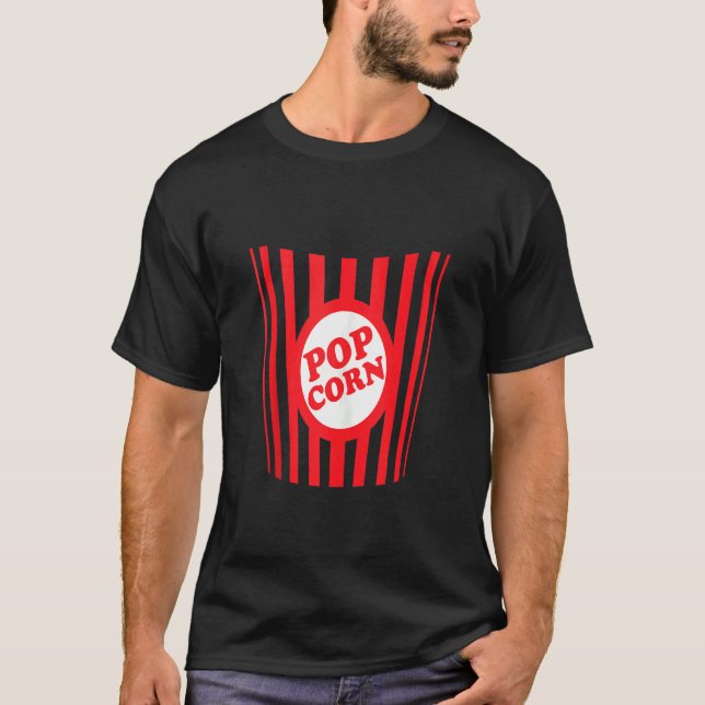 Popcorn-Kostüm Popcorn Halloween-Kostüm T-Shirt (Vorderseite)