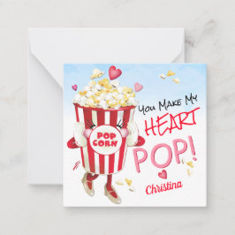 Popcorn Liebe Funny Mitteilungskarte