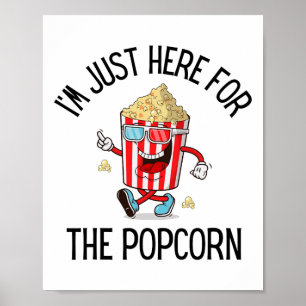 Popcorn-Liebhaber Campingausflug Süßes Popcorn Fil Poster