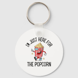 Popcorn-Liebhaber-Campingausflug Süßes Popcorn Kin Schlüsselanhänger
