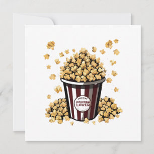 Popcorn-Liebhaber Einladung