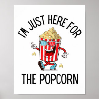 Popcorn Lover Camping Trip Sweet Popcorn Movie Nig Poster