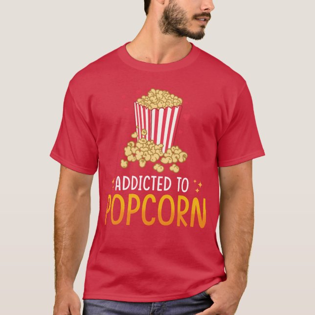 Popcorn Lover Gift Funny Popcorn friends T-Shirt (Vorderseite)