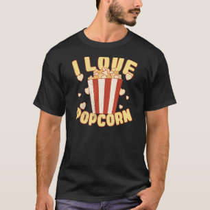 Popcorn Lovers Popcorn Lover's Day I Liebe Popcorn T-Shirt