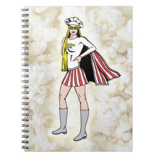 Popcorn-Mädchen-Notizbuch Notizblock