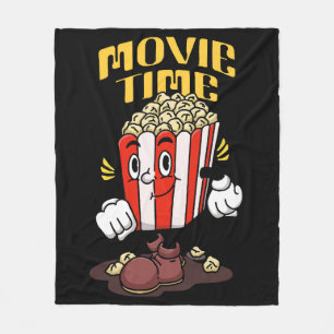 Popcorn Mascot Cartoon Fleecedecke