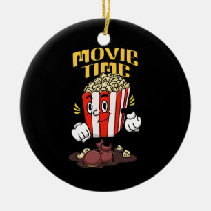 Popcorn Mascot Cartoon Keramik Ornament