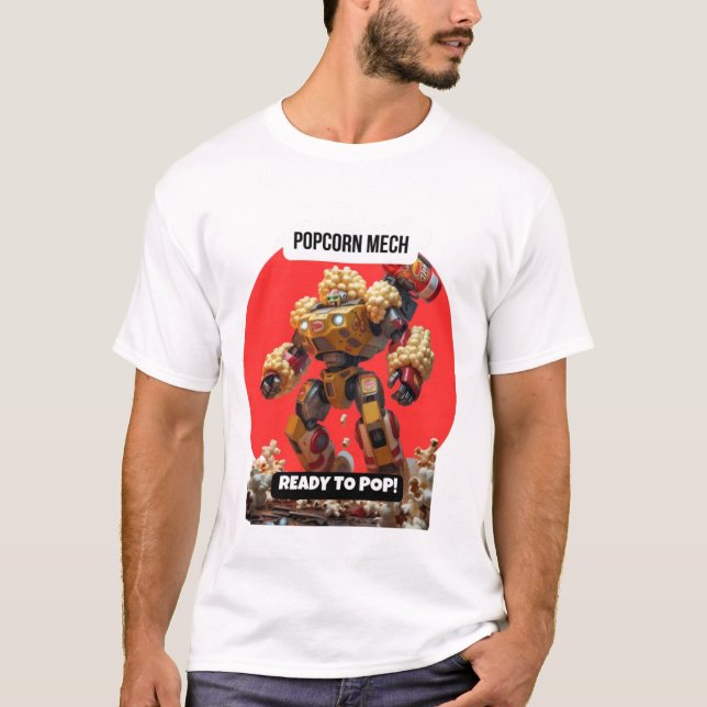 Popcorn Mech T-Shirt (Vorderseite)