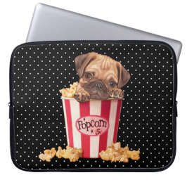 Popcorn-Mops Laptopschutzhülle
