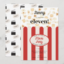 Popcorn Movie Party Geburtstagsparty Thema
