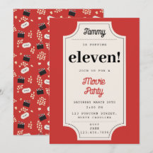 Popcorn Movie Ticket Party Geburtstagsparty Thema