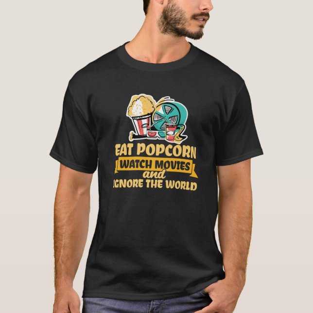 Popcorn Movies Snack Cinema TV Shows - Funny Popco T-Shirt (Vorderseite)