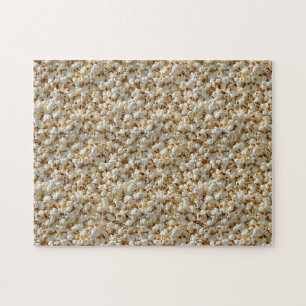 Popcorn Nahtloses Muster Puzzle