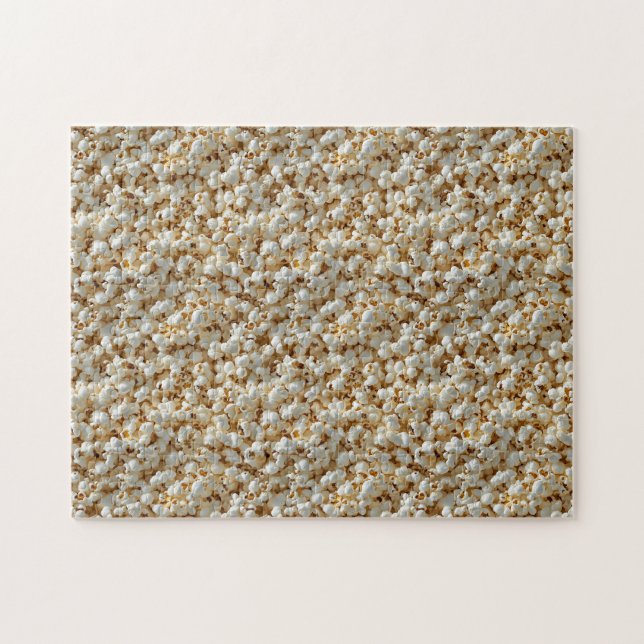 Popcorn Nahtloses Muster Puzzle (Horizontal)