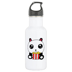 Popcorn Panda Edelstahlflasche