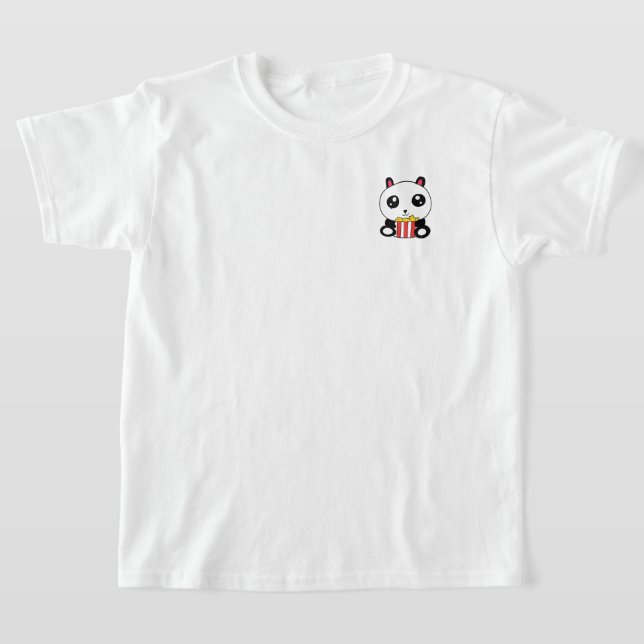 Popcorn-Panda-T-Shirt T-Shirt (Ablage )