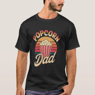Popcorn Papa Retro Nationaler Popcorntag Corn Snac T-Shirt