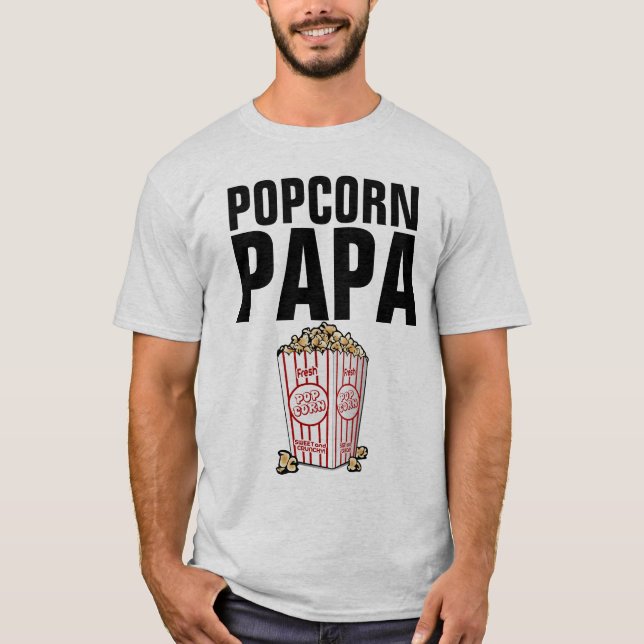POPCORN PAPA VATER T - Shirt (Vorderseite)