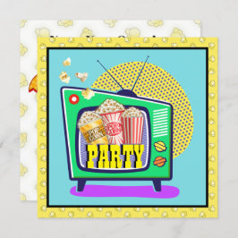 Popcorn Party / Filmnacht / Slumber Party, etc. Einladung