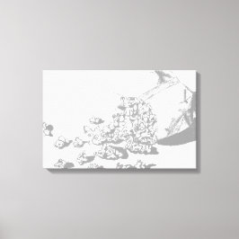 Popcorn Pencil Zeichnend von Sara Motolanez Leinwanddruck