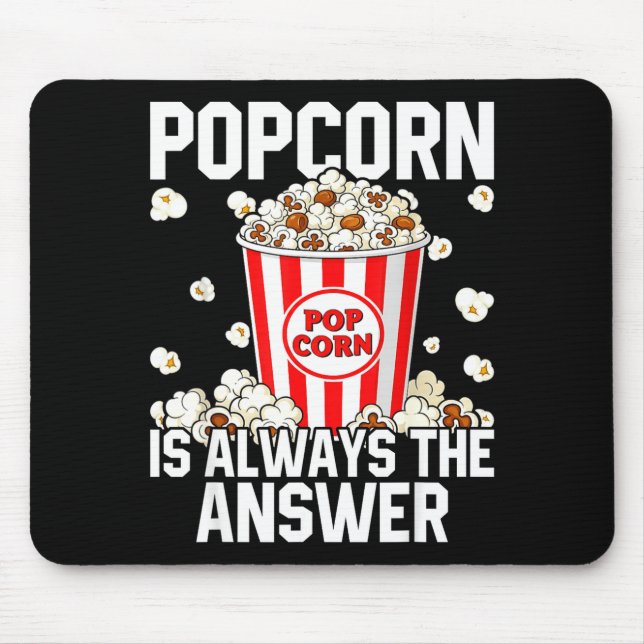 Popcorn Pop Corn Liebhaber Kostüm Leben Mousepad (Vorne)