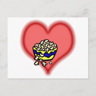Popcorn Postkarte