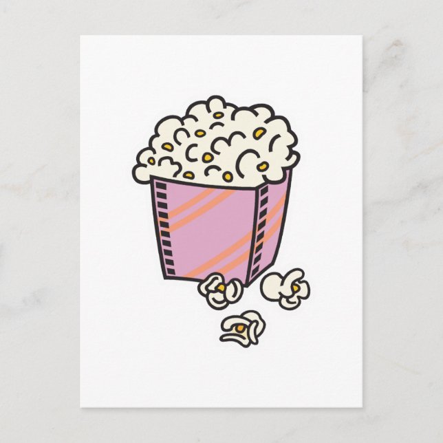 Popcorn Postkarte (Vorderseite)