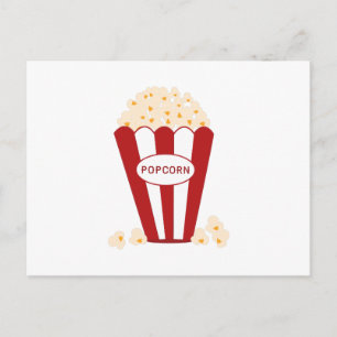 Popcorn Postkarte
