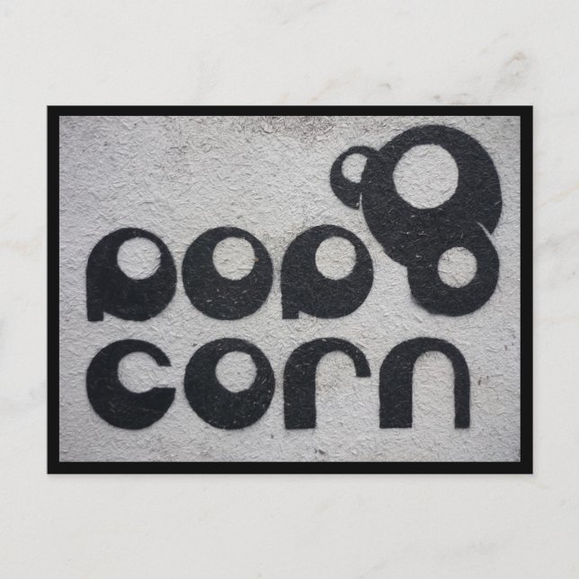 Popcorn Postkarte (Vorderseite)