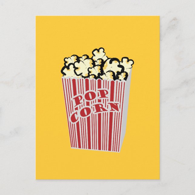 Popcorn Postkarte (Vorderseite)