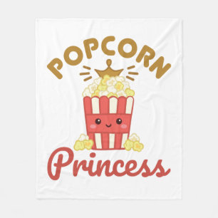 Popcorn Princess Movie Theater Popcorn Girls Fleecedecke