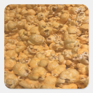 Popcorn Quadratischer Aufkleber