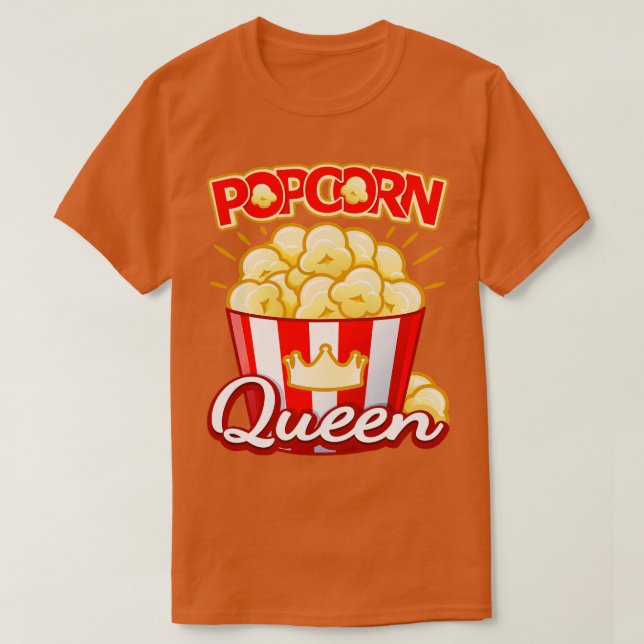 Popcorn Queen T-Shirt (Design vorne)