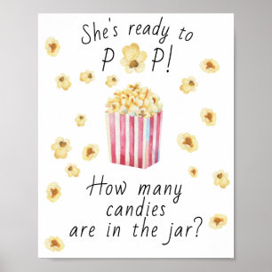 Popcorn - rate mal, wie viele Süßigkeiten in dem G Poster