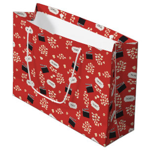 Popcorn Retro Movie Cinema Große Geschenktüte